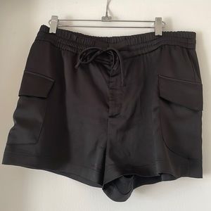 Zara silky cargo shorts